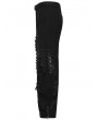Punk Rave Black Gothic Punk Tattered Denim Pants for Men