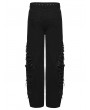 Punk Rave Black Gothic Punk Tattered Denim Pants for Men