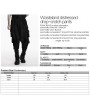 Punk Rave Black Gothic Wasteland Distressed Drop-Crotch Pants for Men