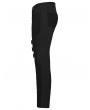 Punk Rave Black Gothic Punk Minimalist Buckle Pants for Men