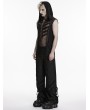 Punk Rave Black Punk Dark Gothic Wide Leg Pants for Men