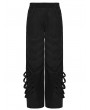 Punk Rave Black Punk Dark Gothic Wide Leg Pants for Men