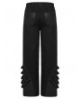 Punk Rave Black Punk Dark Gothic Wide Leg Pants for Men
