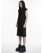 Punk Rave Black Gothic Punk Personalized Side Lace-Up Shorts for Men