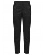 Punk Rave Black Gothic Dark Pattern Jacquard Pants for Men
