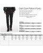 Punk Rave Black Gothic Dark Pattern Jacquard Pants for Men