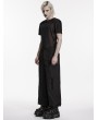 Punk Rave Black Dark Gothic Functional Wide Leg Pants for Men