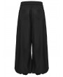 Punk Rave Black Dark Gothic Functional Wide Leg Pants for Men