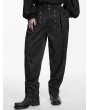 Punk Rave Black Gothic Retro Palace Jacquard Pattern Pants for Men