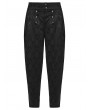 Punk Rave Black Gothic Retro Palace Jacquard Pattern Pants for Men