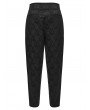 Punk Rave Black Gothic Retro Palace Jacquard Pattern Pants for Men