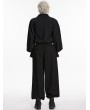 Punk Rave Black Gothic Baggy Tapered Cuffed Pants for Men