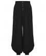 Punk Rave Black Gothic Baggy Tapered Cuffed Pants for Men