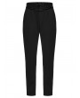 Punk Rave Black Gothic Embroidered Velvet Patched Pants for Men