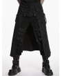 Punk Rave Black Gothic Punk Personalized Street Skirt for Men