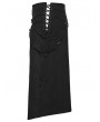 Punk Rave Black Gothic Punk Personalized Street Skirt for Men