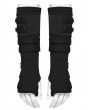 Punk Rave Black Gothic Cyberpunk Rivets Gloves for Men