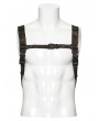 Punk Rave Coffee Gothic Skull Studs Punk Chain Backpack