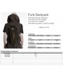 Punk Rave Coffee Gothic Skull Studs Punk Chain Backpack