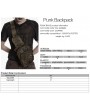 Punk Rave Coffee Gothic Punk Skull Studded Backpack