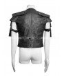 Punk Rave Black Gothic Armor Warrior Short Jacket for Men