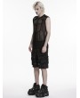 Punk Rave Black Gothic Punk Street Rebel Visual Vest Top for Men