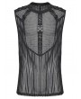 Punk Rave Black Gothic Punk Street Rebel Visual Vest Top for Men