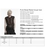 Punk Rave Black Gothic Punk Street Rebel Visual Vest Top for Men