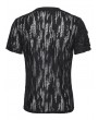 Punk Rave Black Punk Asymmetric Gothic Decadent T-Shirt for Men