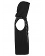 Punk Rave Black Gothic Punk Skeleton Vision Hooded Vest Top for Men