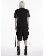 Punk Rave Black Gothic Mesh Cage Short Sleeves T-Shirts for Men