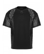 Punk Rave Black Gothic Mesh Cage Short Sleeves T-Shirts for Men