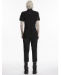 Punk Rave Black Dark Gothic Punk Mesh Short Sleeves T-Shirt for Men