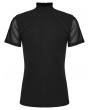 Punk Rave Black Dark Gothic Punk Mesh Short Sleeves T-Shirt for Men