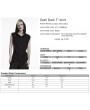 Punk Rave Black Gothic Dark Cross Rings Hooded Tank Top for Men