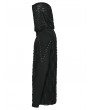 Punk Rave Black Gothic Decadent Hooded Long Sleeve T-Shirt for Men