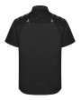 Punk Rave Black Gothic Punk Distressed Mesh Spliced Shirt for Men