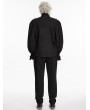 Punk Rave Black Gothic Palace Ruffled Lace Lantern Sleeve Shirt for Men