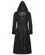 Punk Rave Black Assassin's Creed Gothic Embroidered Coat for Men