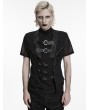 Punk Rave Black Gothic Punk Open Structure Vest for Men