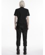 Punk Rave Black Gothic Punk Open Structure Vest for Men