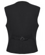 Punk Rave Black Gothic Punk Open Structure Vest for Men