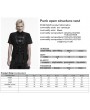 Punk Rave Black Gothic Punk Open Structure Vest for Men
