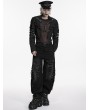 Punk Rave Black Gothic Punk Savage Cropped Jacket for Men
