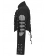 Punk Rave Black Gothic Punk Savage Cropped Jacket for Men
