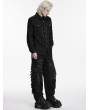 Punk Rave Black Handsome Punk Zipper Gothic Shirt for Men