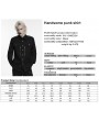 Punk Rave Black Handsome Punk Zipper Gothic Shirt for Men