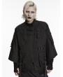 Punk Rave Black Gothic Punk Functional Loose Sleeve Jacket for Men