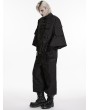 Punk Rave Black Gothic Punk Functional Loose Sleeve Jacket for Men