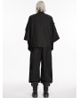 Punk Rave Black Gothic Punk Functional Loose Sleeve Jacket for Men